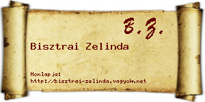 Bisztrai Zelinda névjegykártya